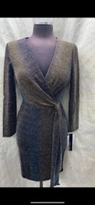 MAGGY LONDON DRESS/NEW WITH TAG/RETAIL 129/SIZE 6/LENGTH 39  /BRONZE/STRETCH