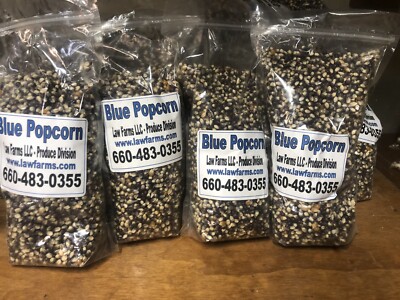 Blue Home Grown Popcorn - 5 Bags Free Shipping
