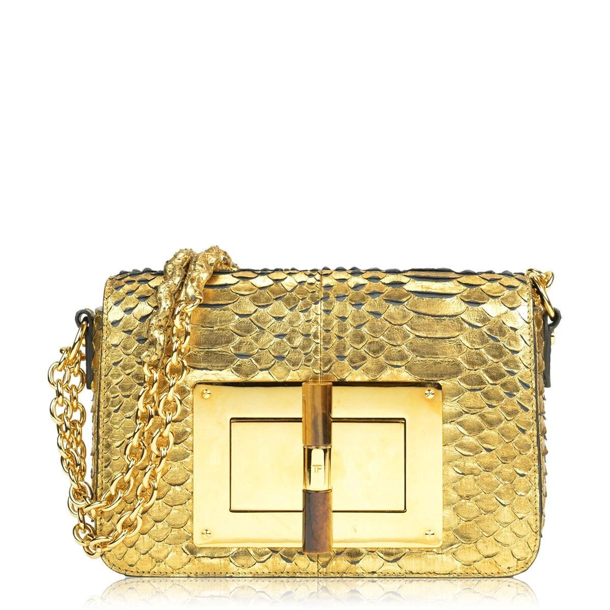 Pre-owned Tom Ford Natalia Python Handbag In Other