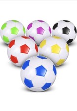 6 Pcs Sz 5 Soccer Ball Bulk with Pump Teamwork Outdoor Sport Soccer Ball Bulk