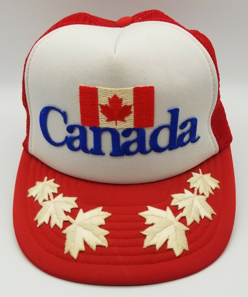 Vtg Canada Maple Leaf Flag Patch Embroidered Snap… - image 1