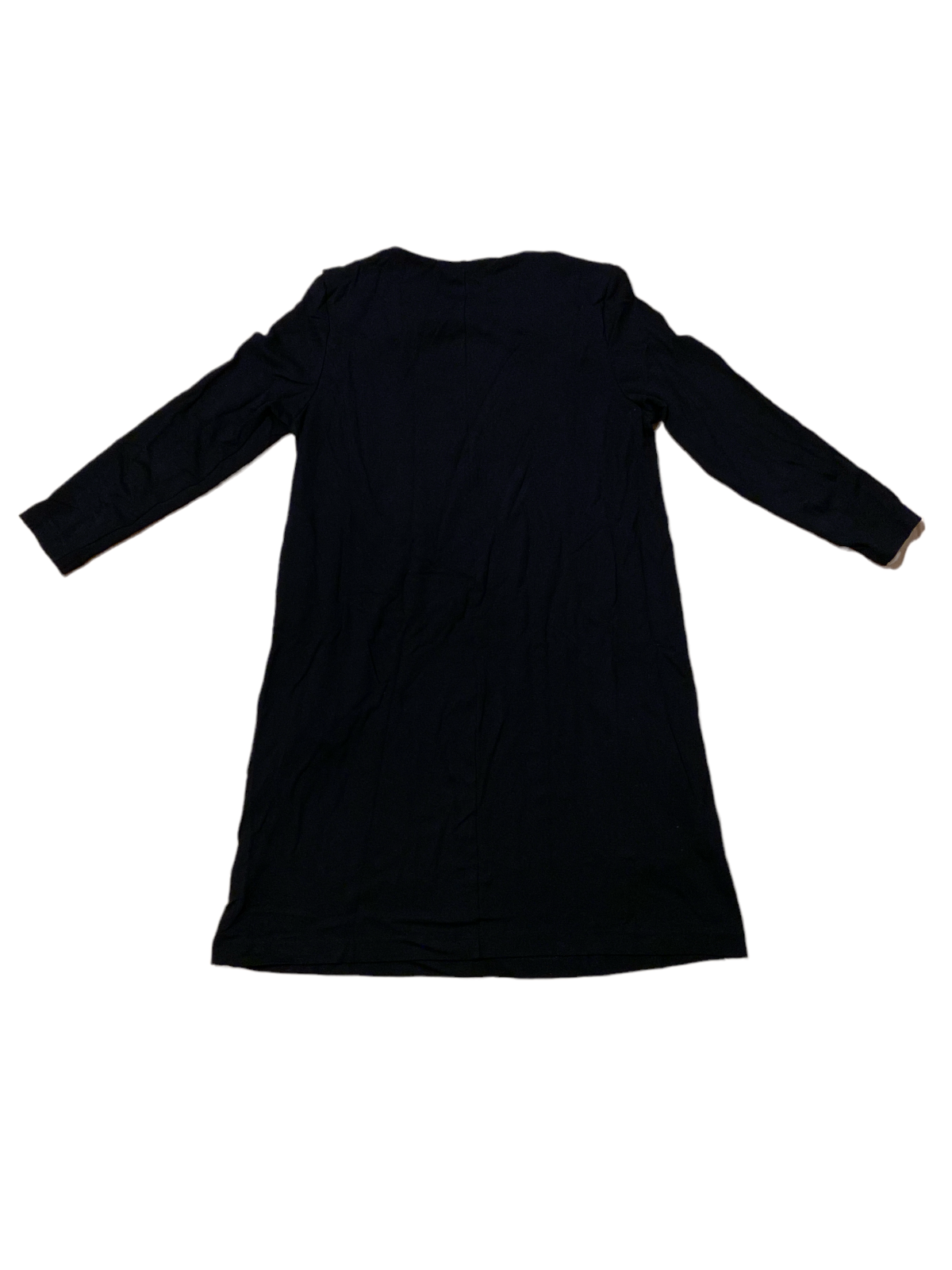 H u0026 M Women's Basic Black Long Sleeve Round Neck T Shirt Dress Size M | eBay