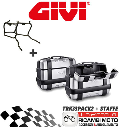 HONDA CRF1000L Africa Twin 2016 2017 GIVI KIT 2 VALIGIE TREKKER TRK33N + PLR1144 - Bild 1 von 1