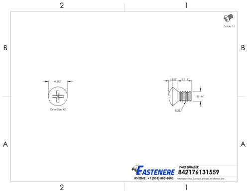 Tornillos de máquina de cabeza ovalada Phillips 8-32 x 5/16" acero inoxidable 18-8 Qty 100 - Imagen 2 de 7