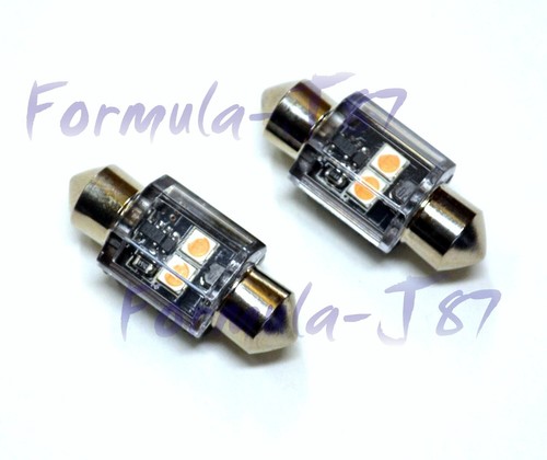 Luz LED Canbus Libre de Errores DE3175 5W Púrpura Dos Bombillas Interior Domo Reemplazar Lámpara - Imagen 4 de 11