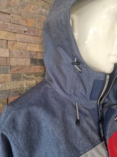 MEN'S HILFIGER Tommy Jeans Mesh Sport Tech Denim Jacket. Lightweight SMALL vvgc - Picture 3 of 8