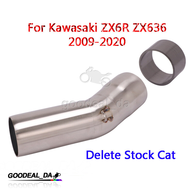 Middle Pipe For Kawasaki Ninja ZX6R ZX636 2009-2020 Exhaust