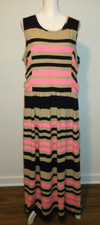 Xhilarition Women's Maxi Stripes Dress Size-2/3X