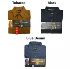 Lee Men's Premium Select Classic Fit Canvas Utility Button Down Shirt