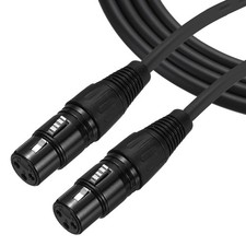 2Pcs 3-Pin XLR Female to Female Mic Cable 3 ft XLR Microphone Cable