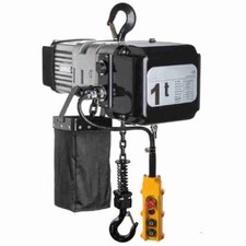 Paranco elettrico trifase professionale catena a 2 tiri m.3 kg.5000 a 2 velocità