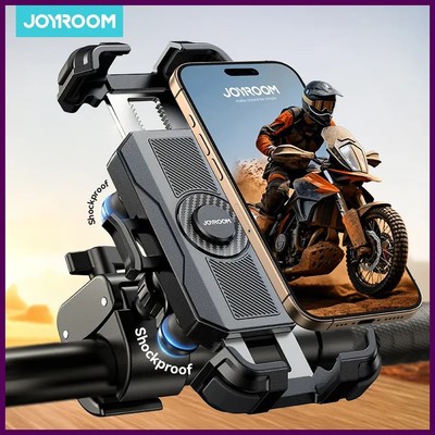 Joyroom Motorcycle Phone Holder Anti Vibration Phone Mount for Motorcycle