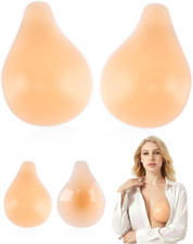 Sticky Bra for Women, Push up Adhesive Bras, Invisible Backless Strapless Silico