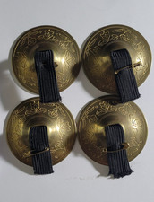 Two Pair of Vintage Brass Belly Dance Finger Cymbals Percussion Dancer Lot of 4