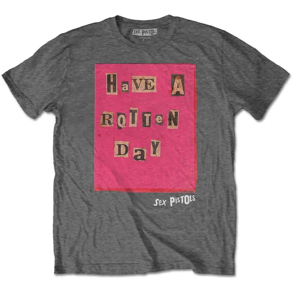 The Sex Pistols T-Shirt: Rotten Day (Charcoal Grey) OFFICIAL NEW