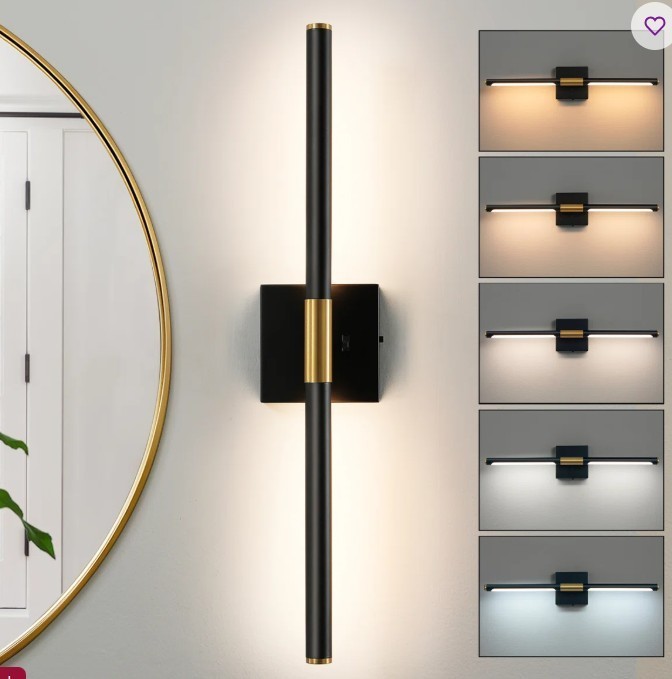Black and Gold LED  Light Bar, 24 inch  Light Fixture