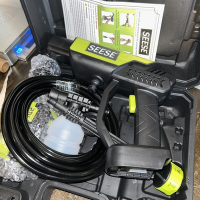 #ad SEESE 800 PSI Water Pressure Washer Cordless Portable Pressurized Hose Car Wash $47.69