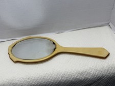 Vintage DuBarry Celluloid Vanity Hand Mirror. Made In USA