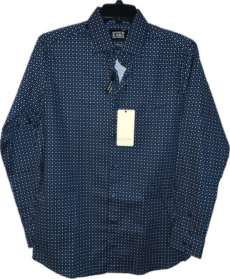 Scotch and Soda Modern Fit Men's Blue Dress Shirt Cotton Blend Size 16