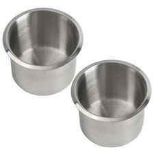 2pcs Stainless Steel Cup Drink Holders For Marine Boat Camper Car Truck New Pair 2pcs Stainless Steel Cup Drink Holders For Marine Boat Camper Car Truck New Pair