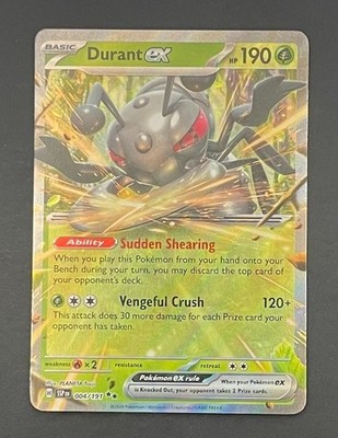 durant ex pokemon card price Pokémon Card Durant EX 004/191 Surging Sparks - Near Mint