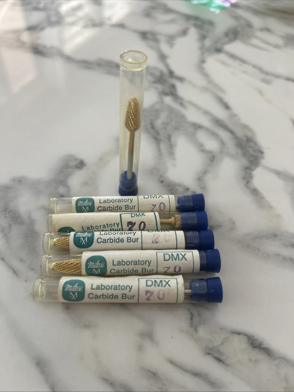 Lot Of 6 Laboratory Carbide Burs MILTEX DMX 70