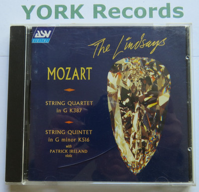 MOZART - String Quartet K387 / Quintet K516 THE LINDSAYS / IRELAND - Ex CD ASV