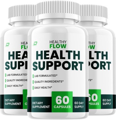 (3 Pack) Healthy Flow Capsules   HealthyFlow Natural Blend Glycogen Support