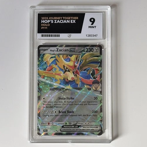 Hop's Zacian ex 111/159 ACE graded card