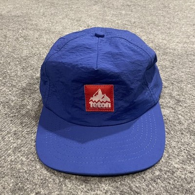 Teton Gravity Research Mountain Patch Hat Snap Back One Size Blue