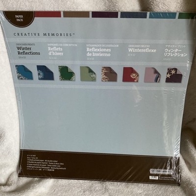Creative Memories Winter Reflections Designer Paper - NEW 8 sheets Printed Paper