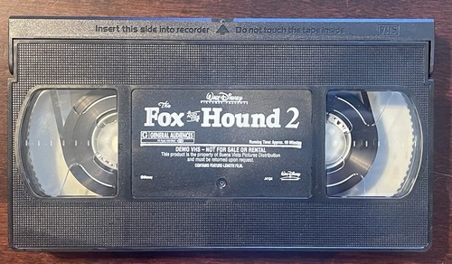 Fox and the Hound 2 VHS Rare Screener Demo Disney 2006 Tested Works - Picture 3 of 7