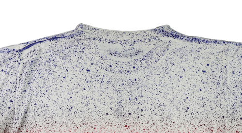 VTG 80s USA Adult Large KANSAS UNIVERSITY KU Jayhawks Paint Splatter T Shirt - Picture 11 of 12