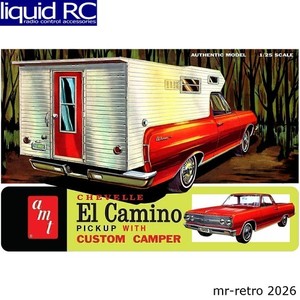 AMT 1364 1/25 1965 Chevy El Camino avec le kit de modèle en plastique Camper