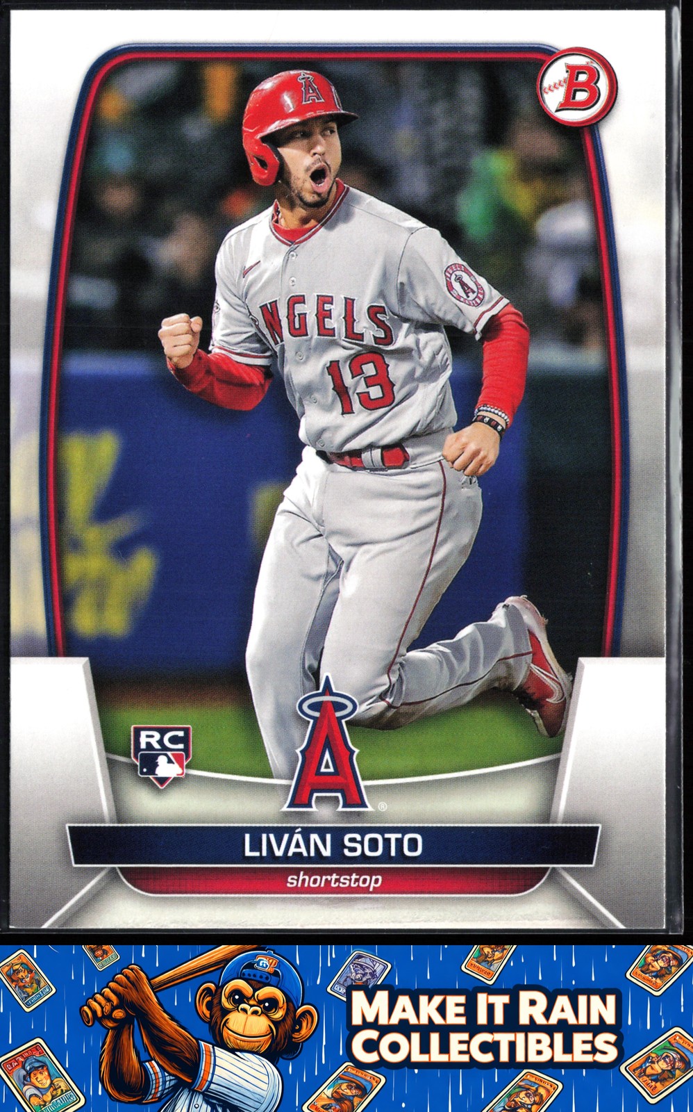 Livan Soto 2023 Bowman #46 Los Angeles Angels Rookie RC
