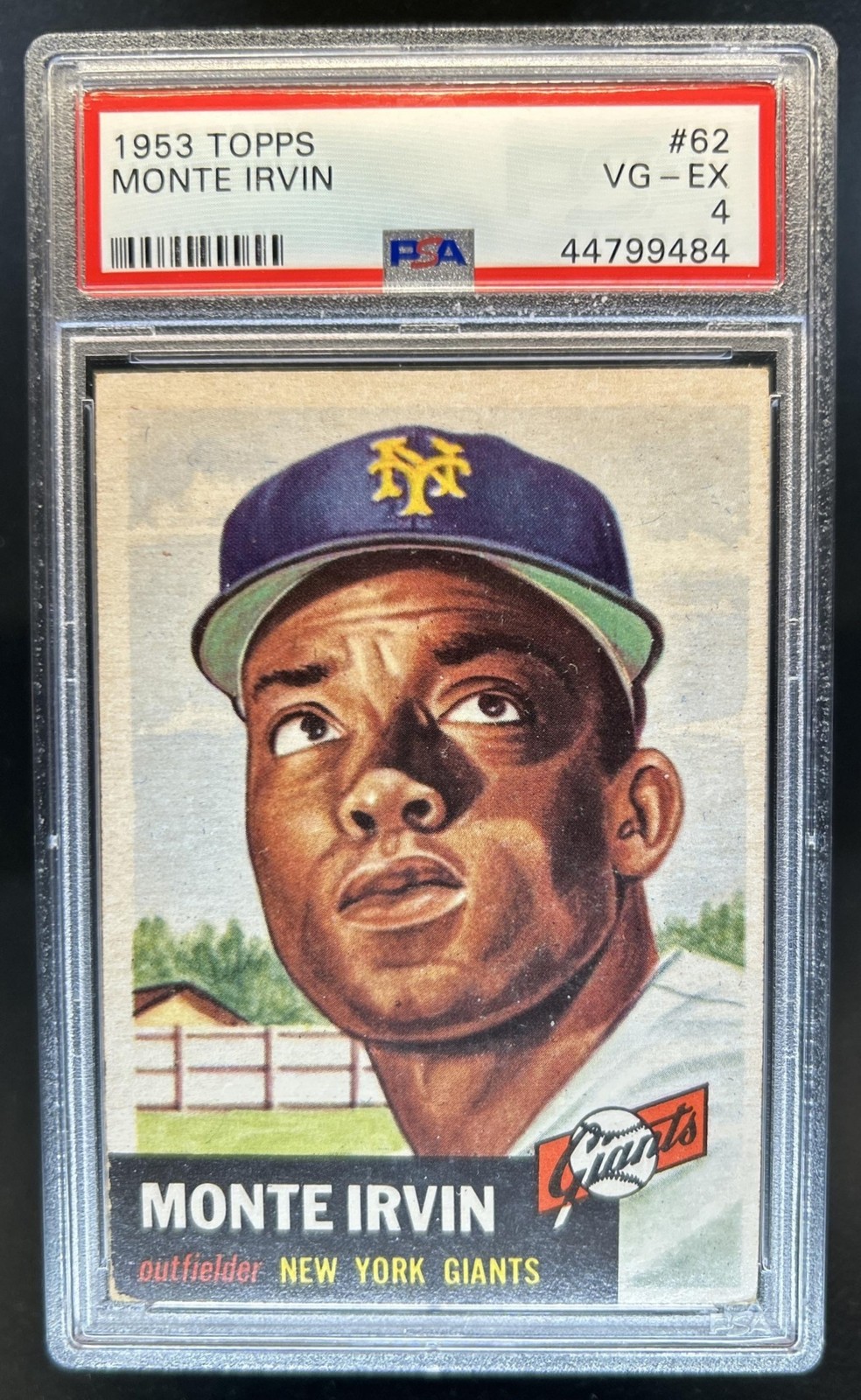 1953 Topps Monte Irvin #62 Giants PSA 4