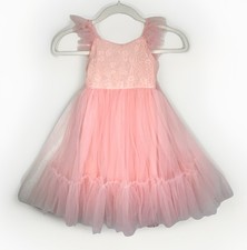 Child's Lace Tulle Tutu Dress 2T 3T Flower Girl Pageant Dress Ball Formal Gown