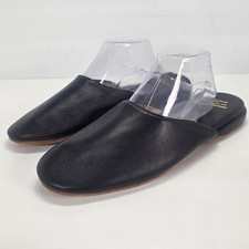 Brooks Brothers Peal & Co Nappa Backless Slippers Blue Leather Mens 11 S64639