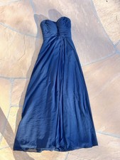 AZAZIE Bridesmaid Dress Gown Size XS Blue Sweetheart Neckline Chiffon Long