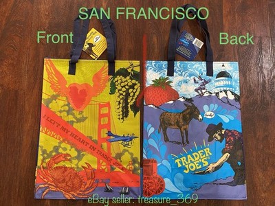 Pack of Two-Reusable Trader Joe's Bag North California-Brand New