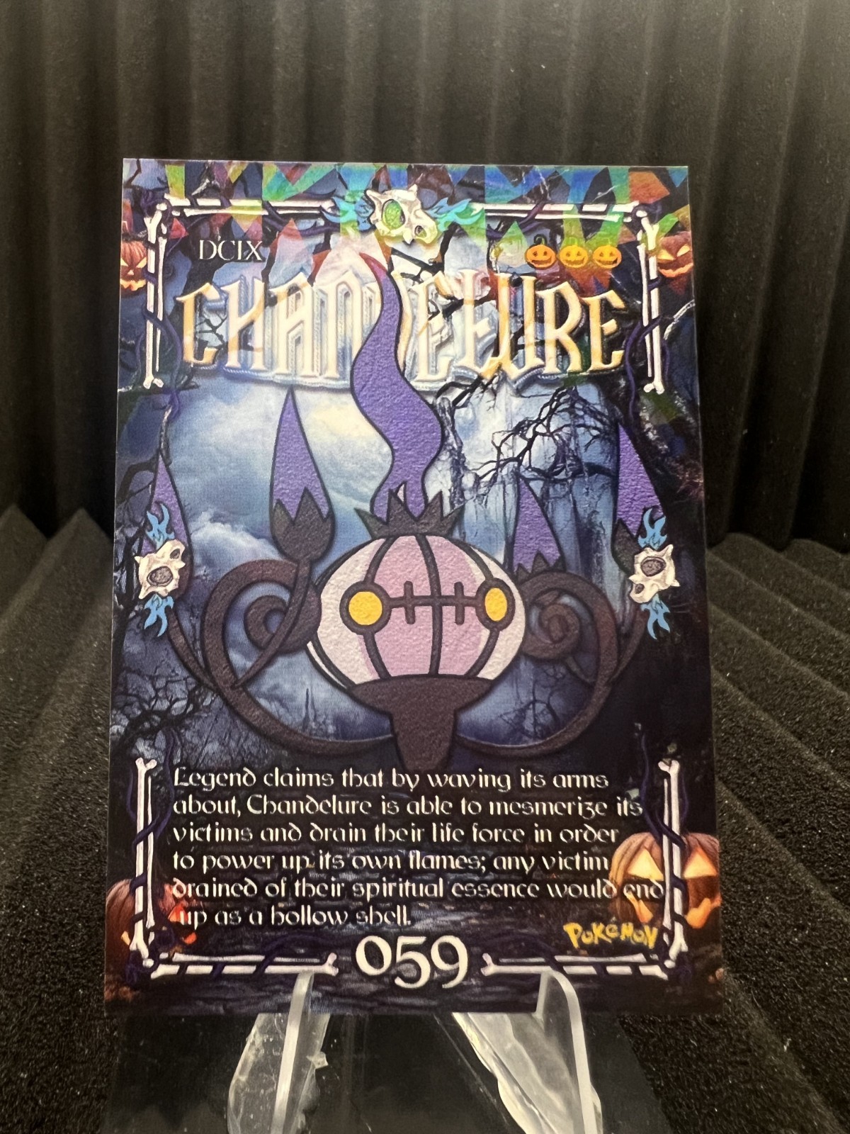 Chandelure #59 - Cracked Ice Holo - Prisma Trick or Treat Cards - Pokemon