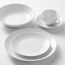 Pillivuyt Coupe Porcelain Dinnerware Sets - 5-Piece- with Soup/Pasta Bowl