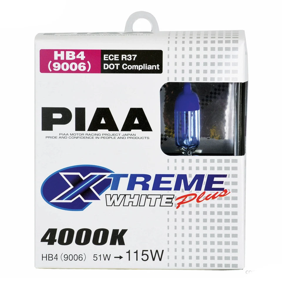 PIAA 19616 BULBS 9006 (HB4) 51W=115W XTRA XTREME WHITE PLUS, TWIN PACK - Image 2 of 4