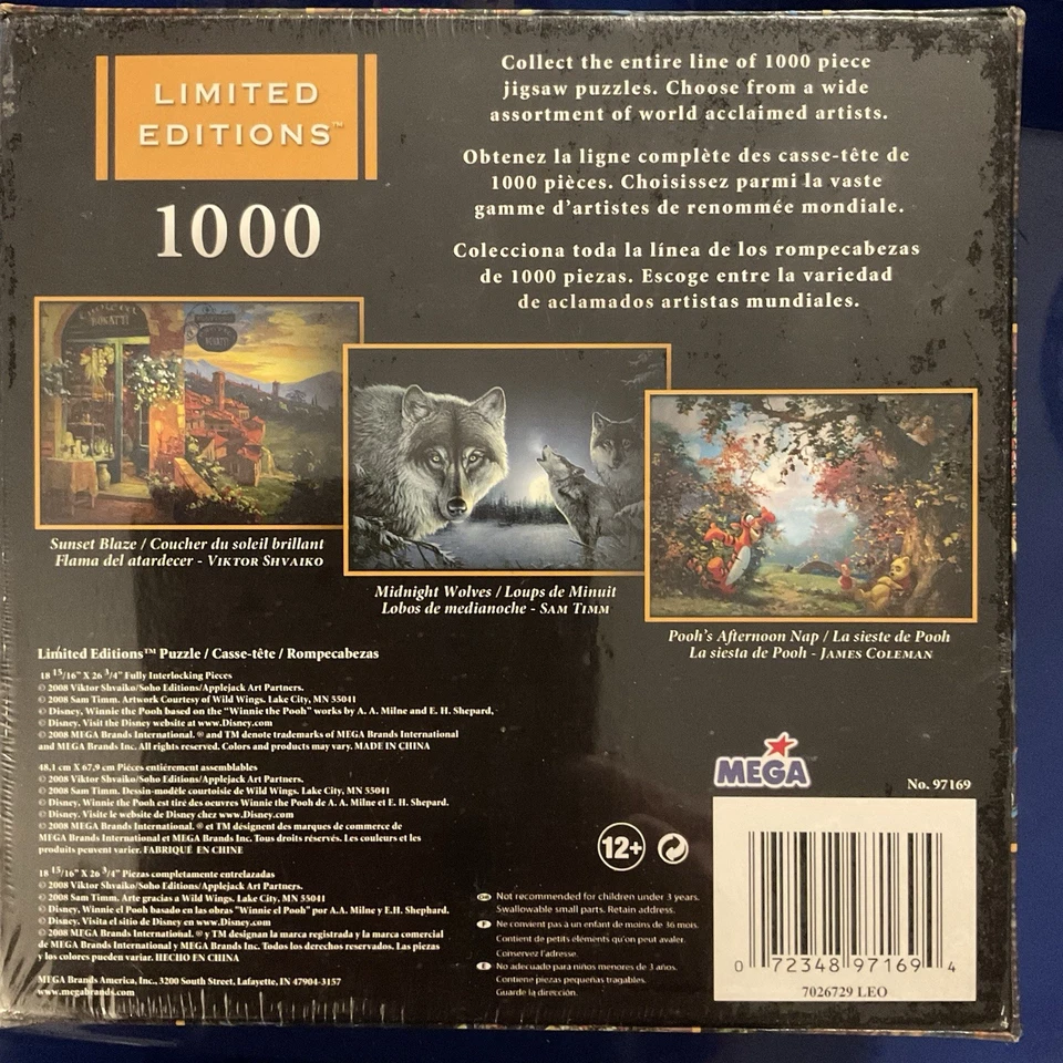 Viktor Shvaiko 1000 Pc Jigsaw Puzzle Buca Francesco Italy Glue and Book New - Image 2 of 4