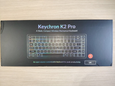 Keychron K2 Pro - UK-ISO - Red Switches - PBT Keycaps - Wireless Mech Keyboard
