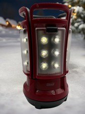 Coleman Quad Lantern 190 Lumens 75 Hrs Run Time Panels WITH 8 NEW D BATT...