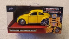 Jada Toys BUMBLEBEE VOLKSWAGEN BEETLE, Yellow, Transformers, 1/32 Diecast