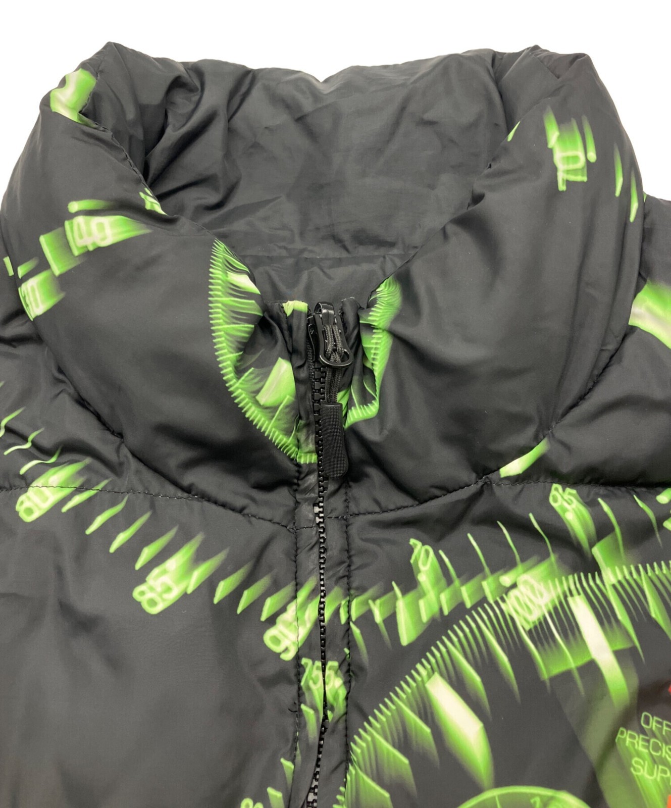 SUPREME Watches Reversible Puffy Jacket Size: L Black x green Men image 9