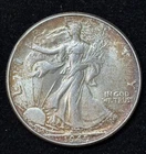 1947-P Walking Liberty Half Dollar | XF |Toned 90% Silver| #K20