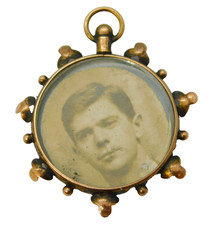 Edwardian 9ct Rose Gold Floral Pattern Locket Pendant Antique c1910